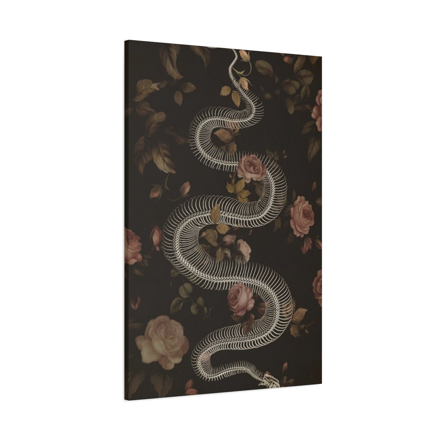 Snake Skeleton Wall Art & Canvas Prints