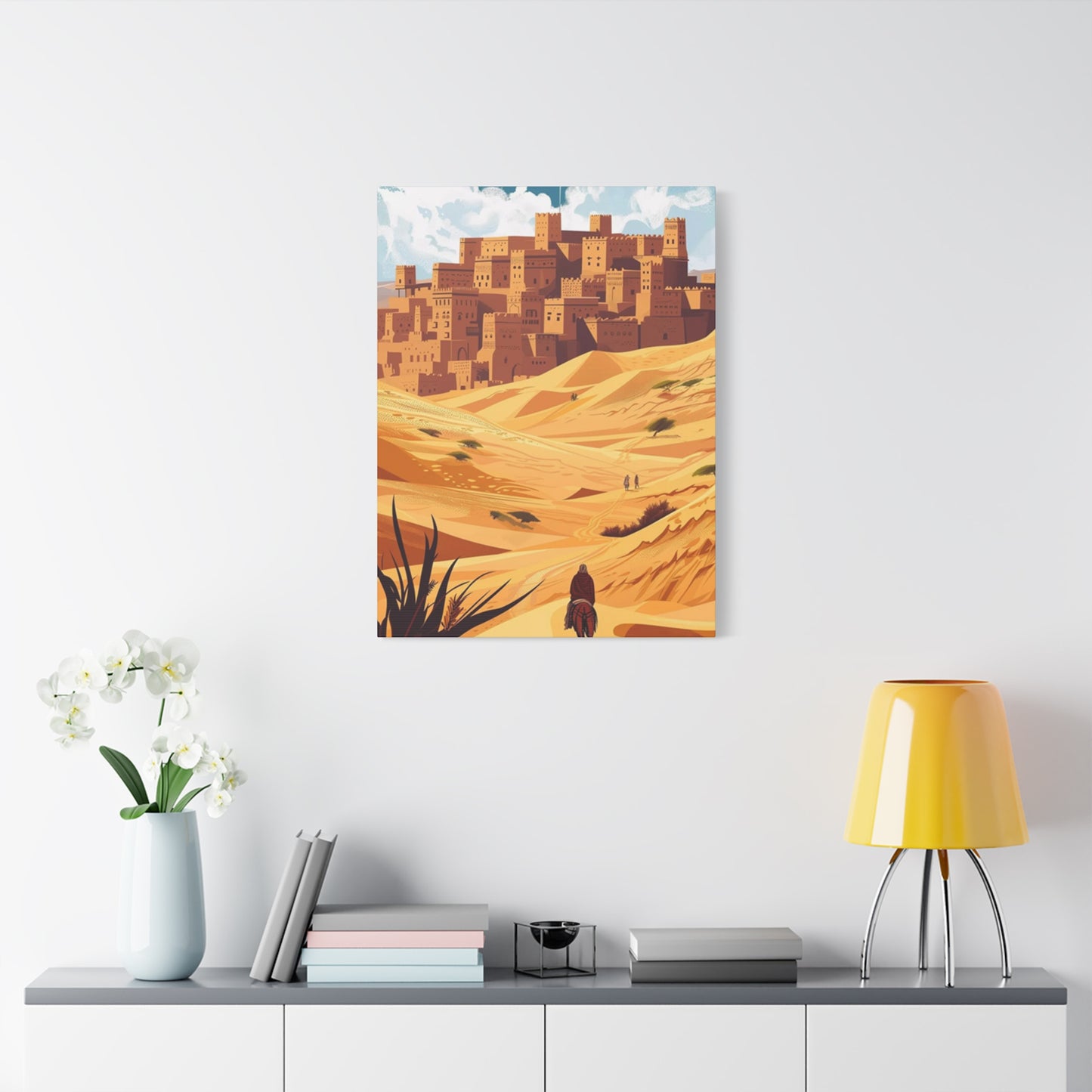 Cowboy In Desert Wall Art & Canvas Prints
