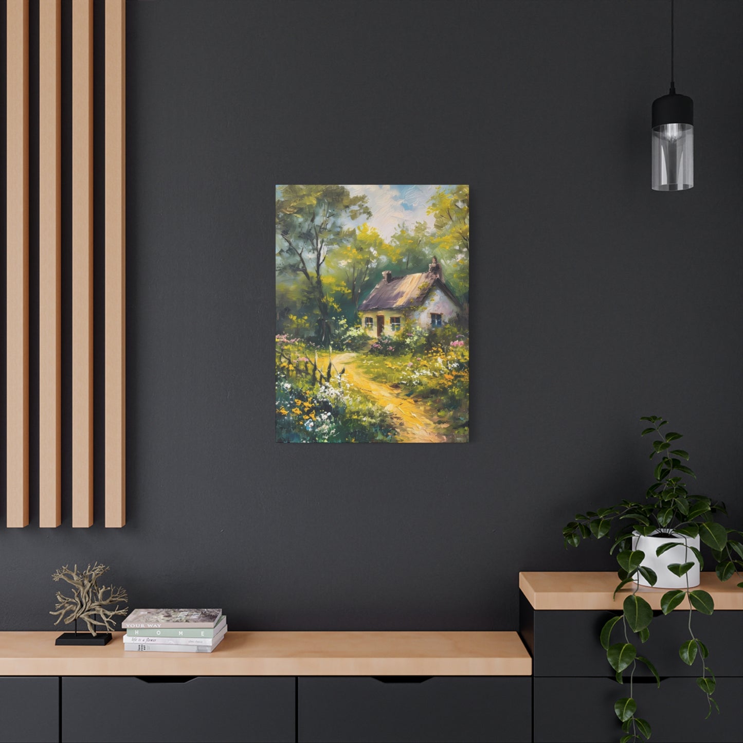 Greenery Cottage Countryside Wall Art & Canvas Prints