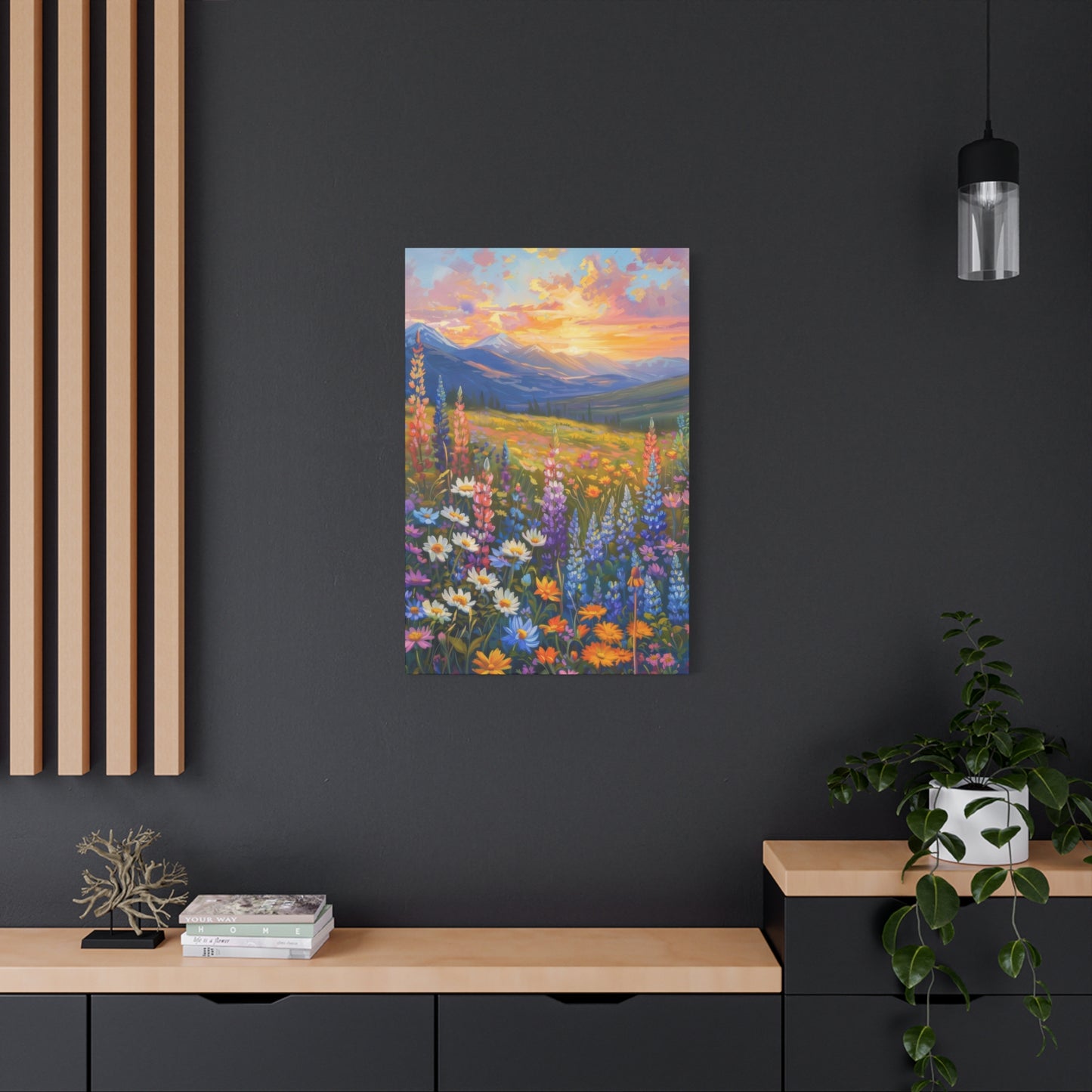 Colorful Flower Sunset Wall Art & Canvas Prints