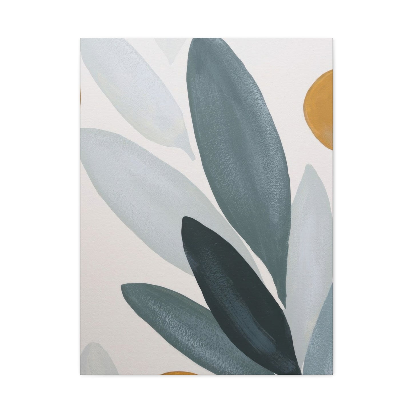 Grey Leaves Deco Wall Art & Canvas Prints