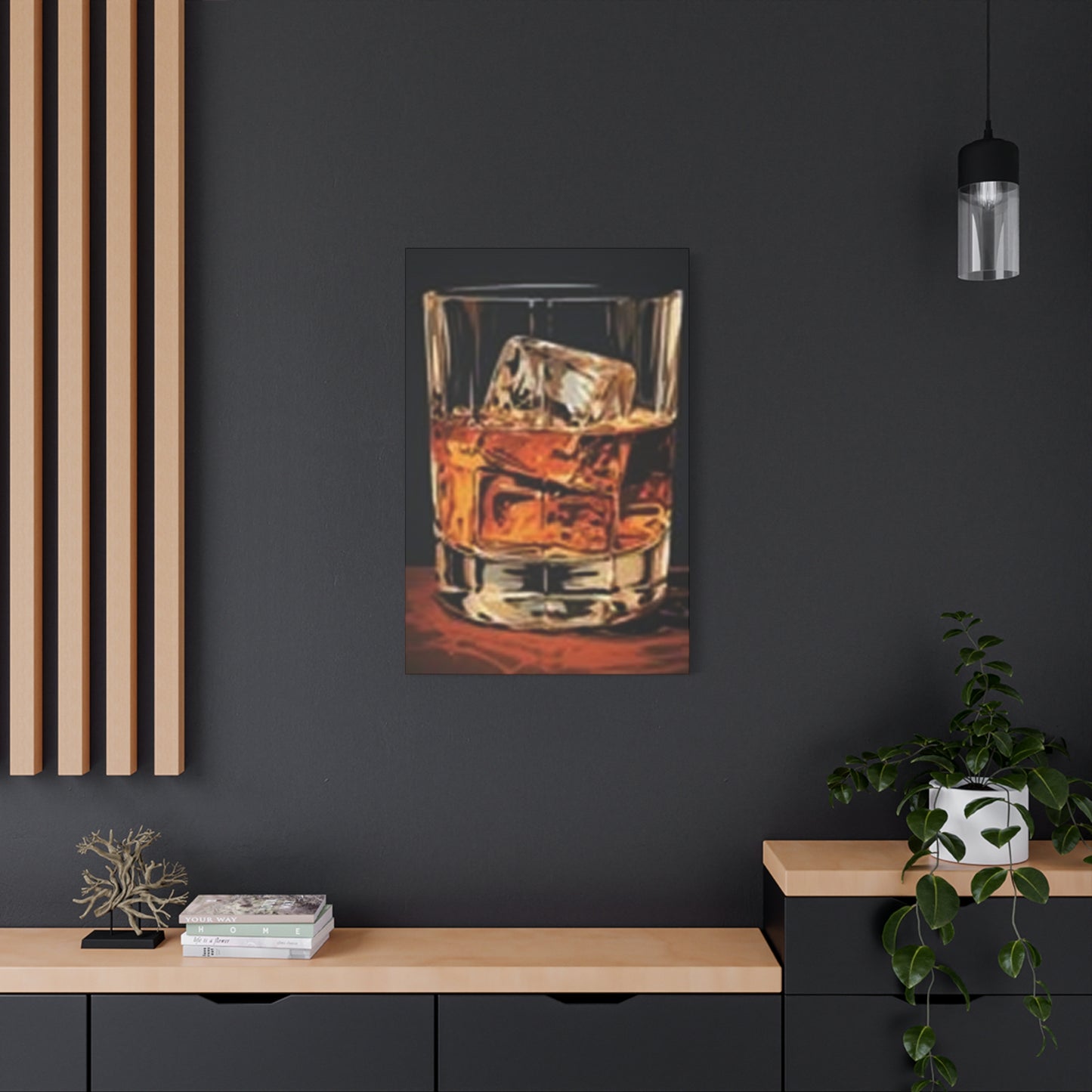 English Whiskey With Ice Wall Art & Canvas Prints