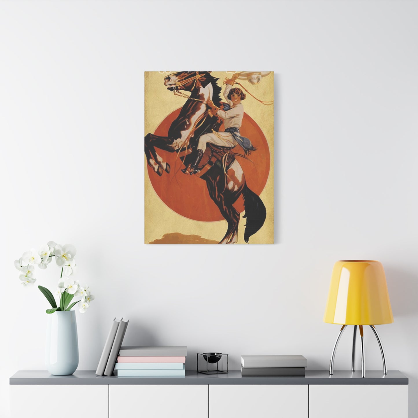 Girl Riding Horse Poster Wall Art & Canvas Prints