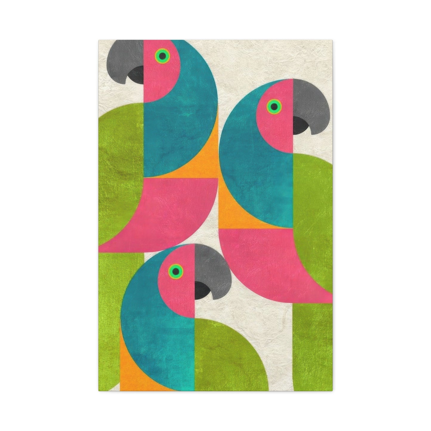 Parrot Abstract Colorful Wall Art & Canvas Prints