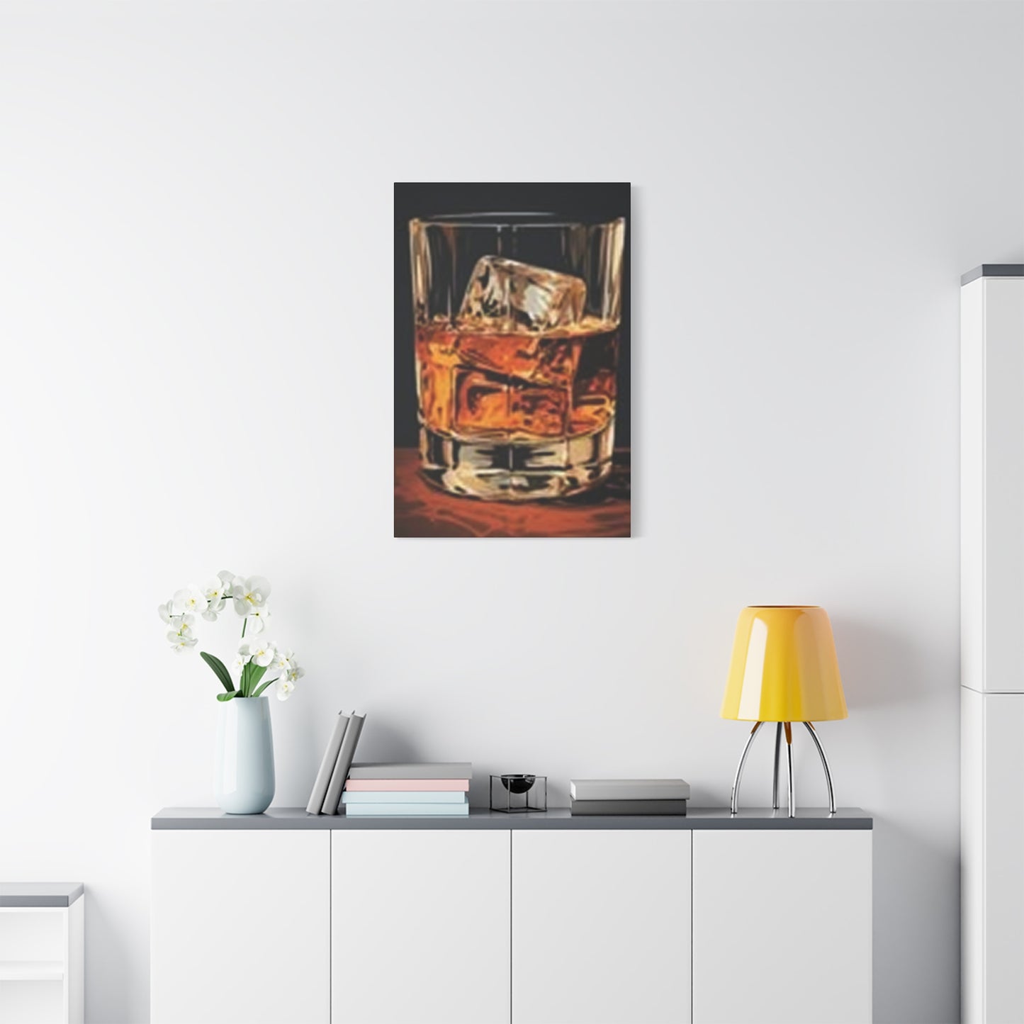 English Whiskey With Ice Wall Art & Canvas Prints
