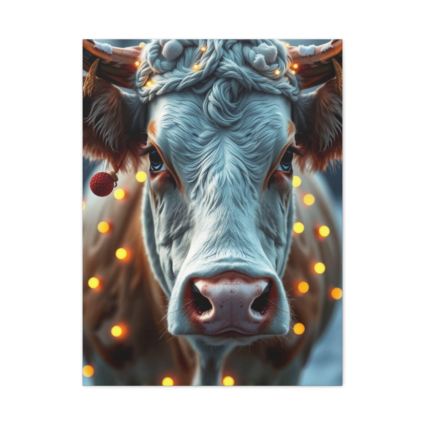 Vision Christmas Cow Art Art Wall Art & Canvas Print