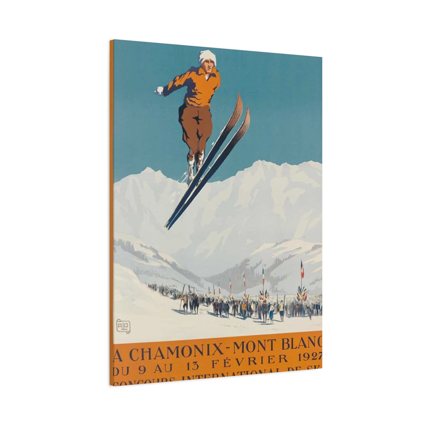 Skiing Competition Poster Wall Art & Canvas Prints