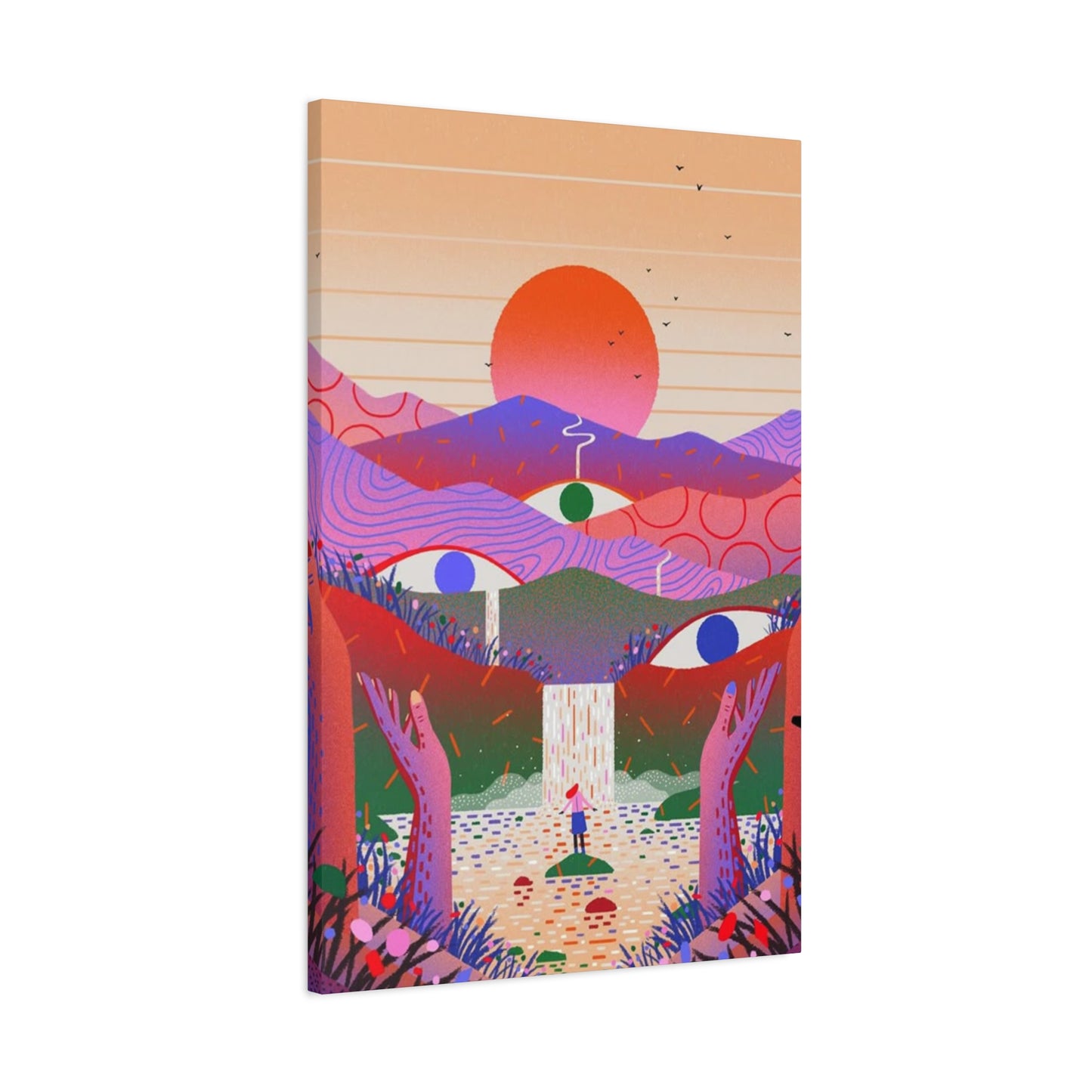 Three Eyes Colorful Wall Art & Canvas Prints