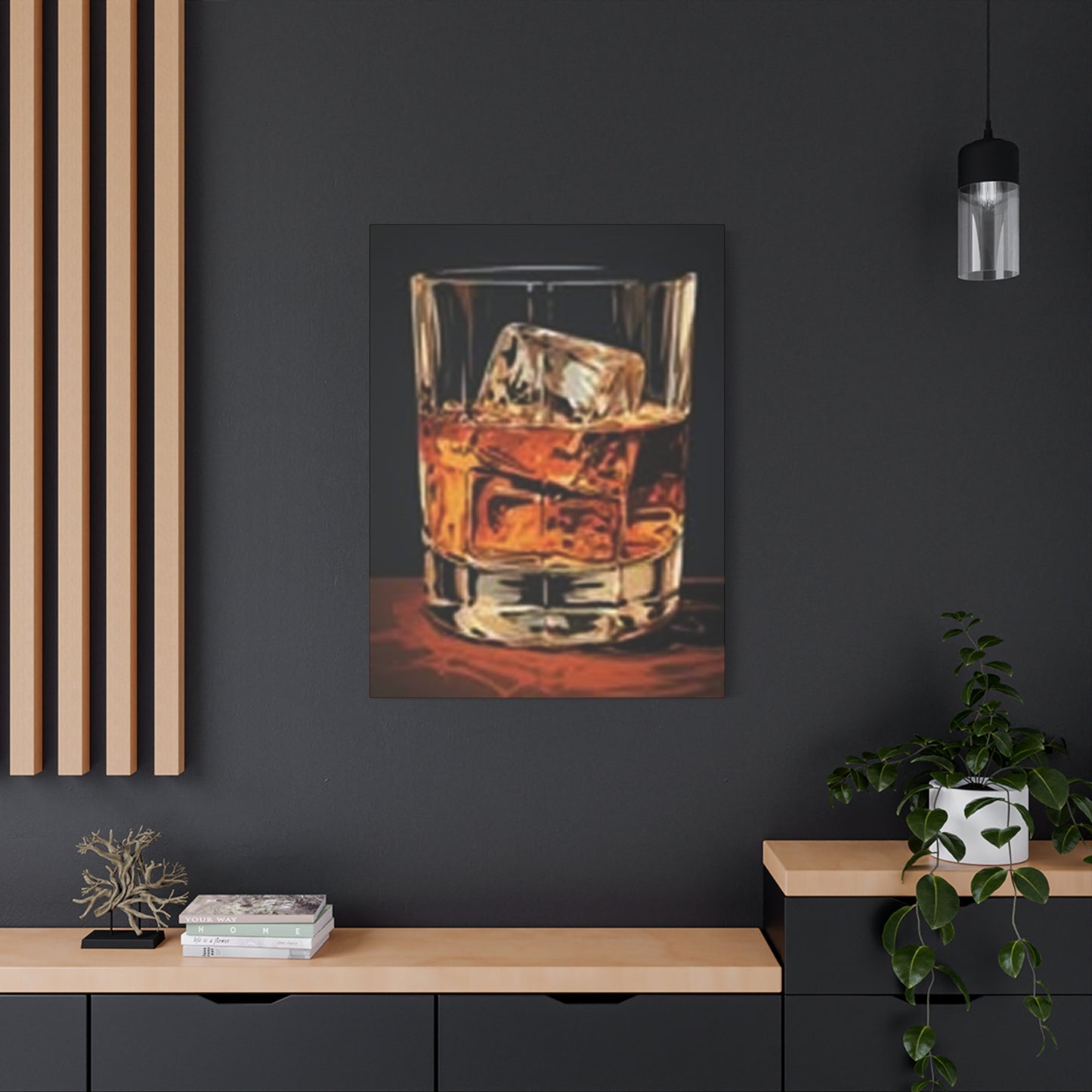 English Whiskey With Ice Wall Art & Canvas Prints