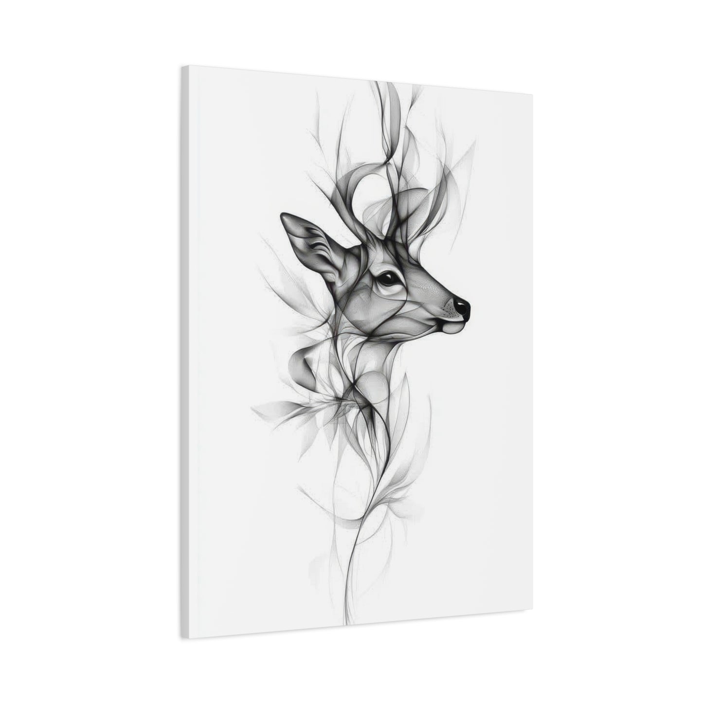 Deer Grey Wall Art & Canvas Prints