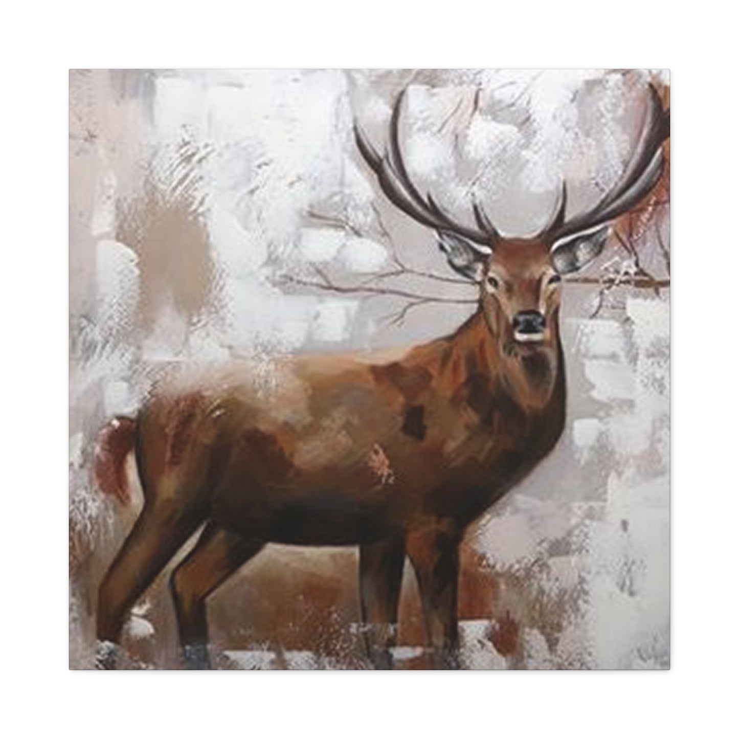 Handmade Reindeer Painting Wall Art & Canvas Prints