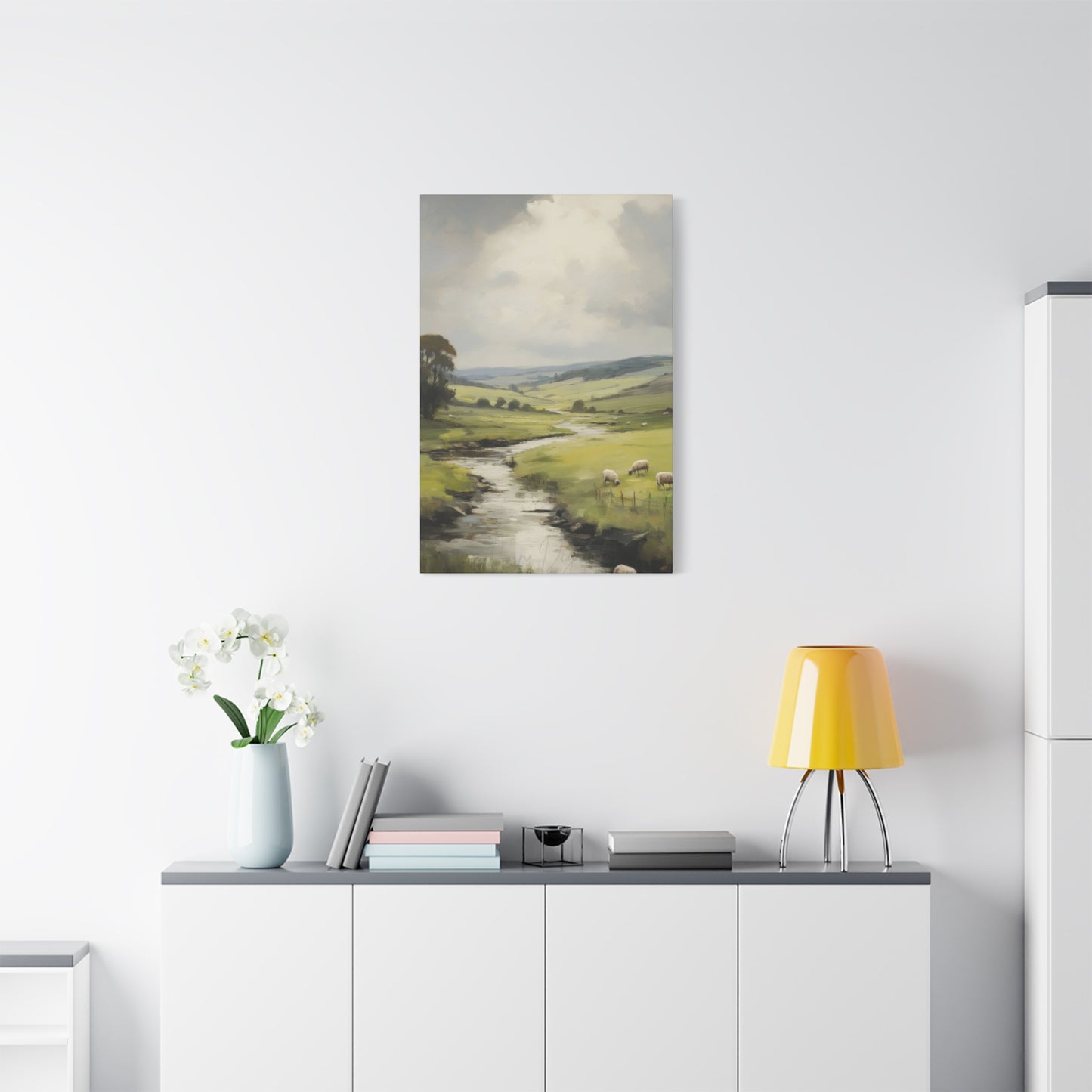 Countryside Water Stream Wall Art & Canvas Prints