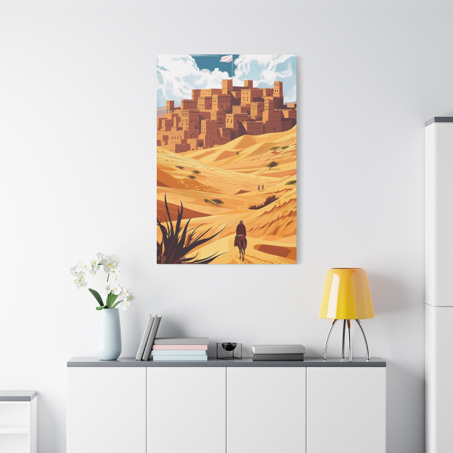 Cowboy In Desert Wall Art & Canvas Prints