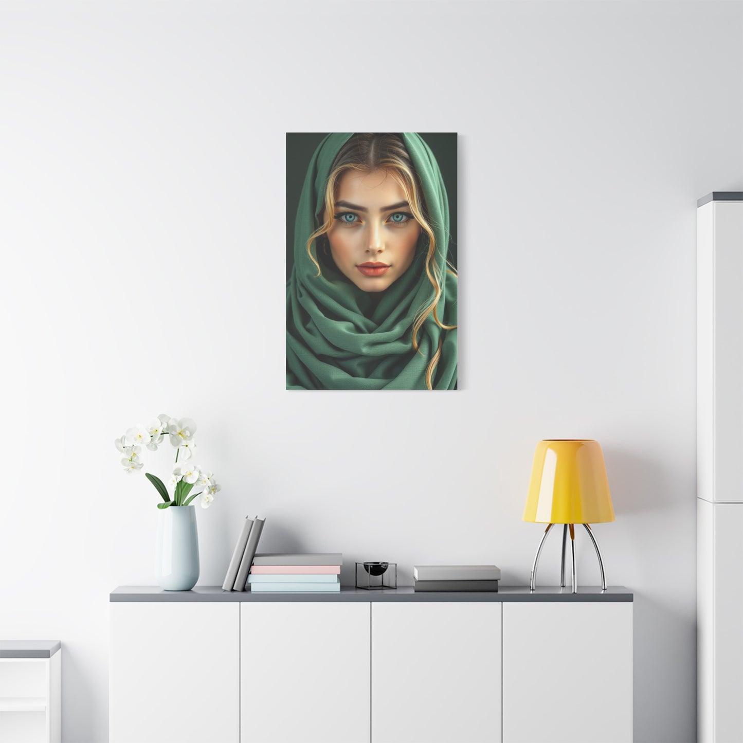 Vision Sage Green Art Art Wall Art & Canvas Print