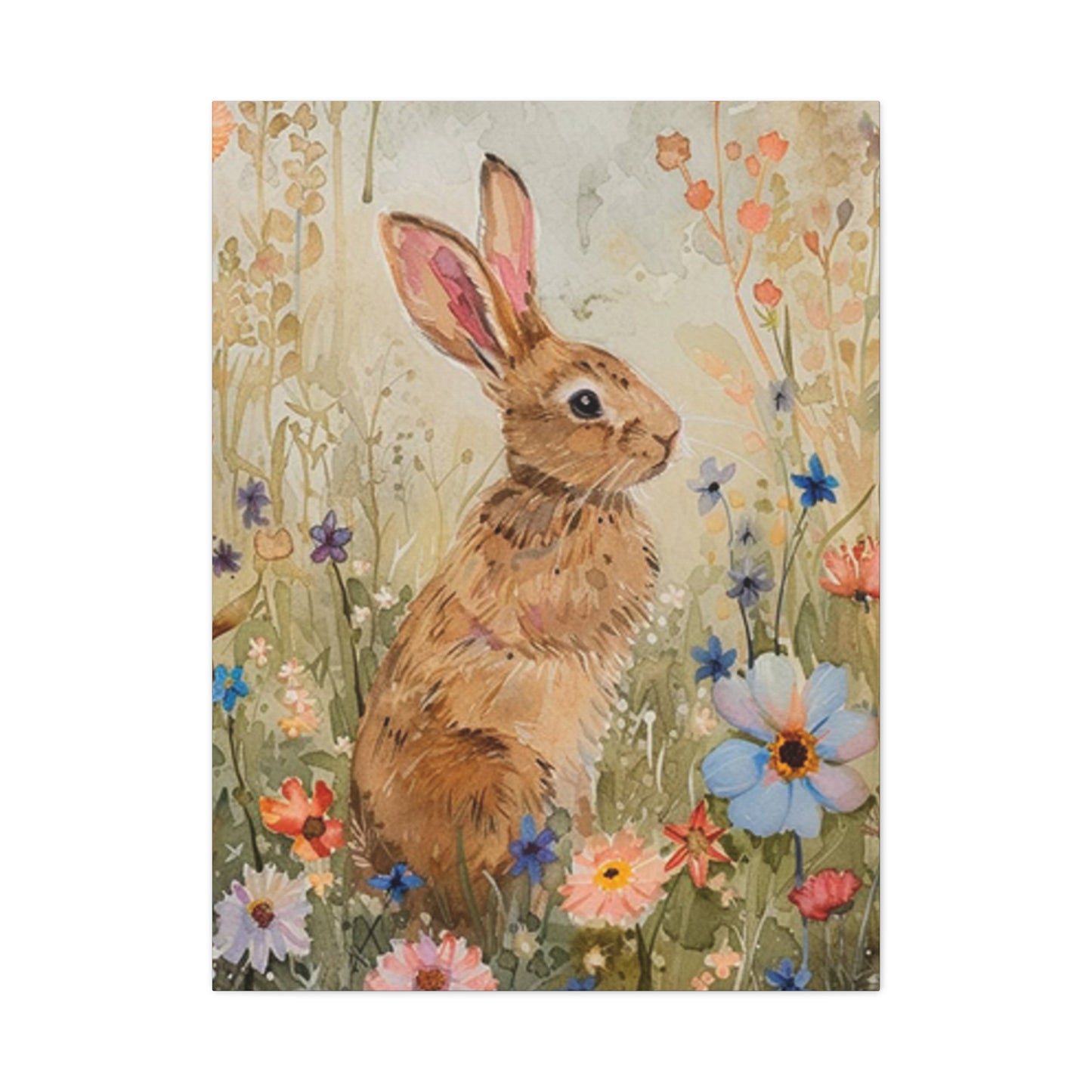 Flora, Fauna & Rabbit Painting Wall Art & Canvas Prints