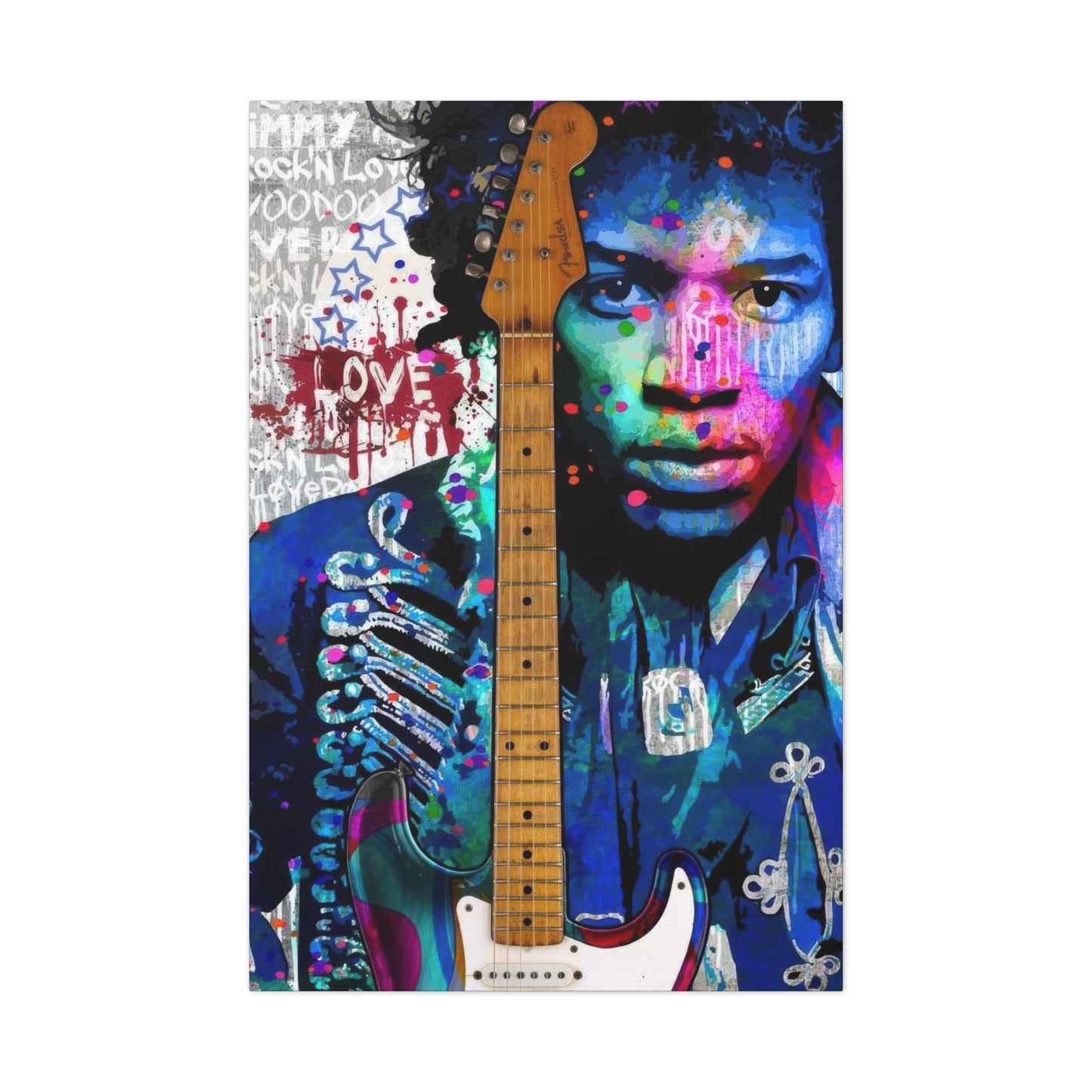 Jimi Hendrix 12 Wall Art & Canvas Prints