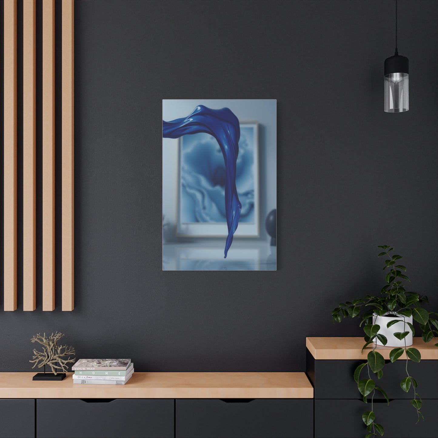Navy Blue Art Refined Canvas Wall Art & Canvas Print