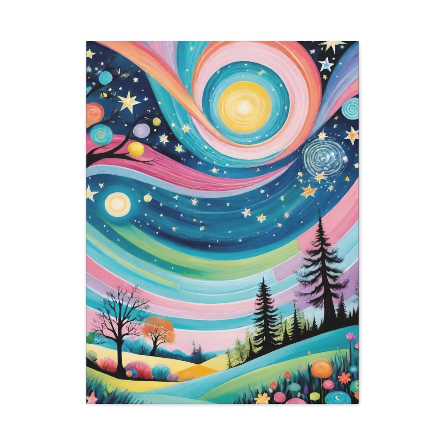 Twirly Sky Vibrant Wall Art & Canvas Prints