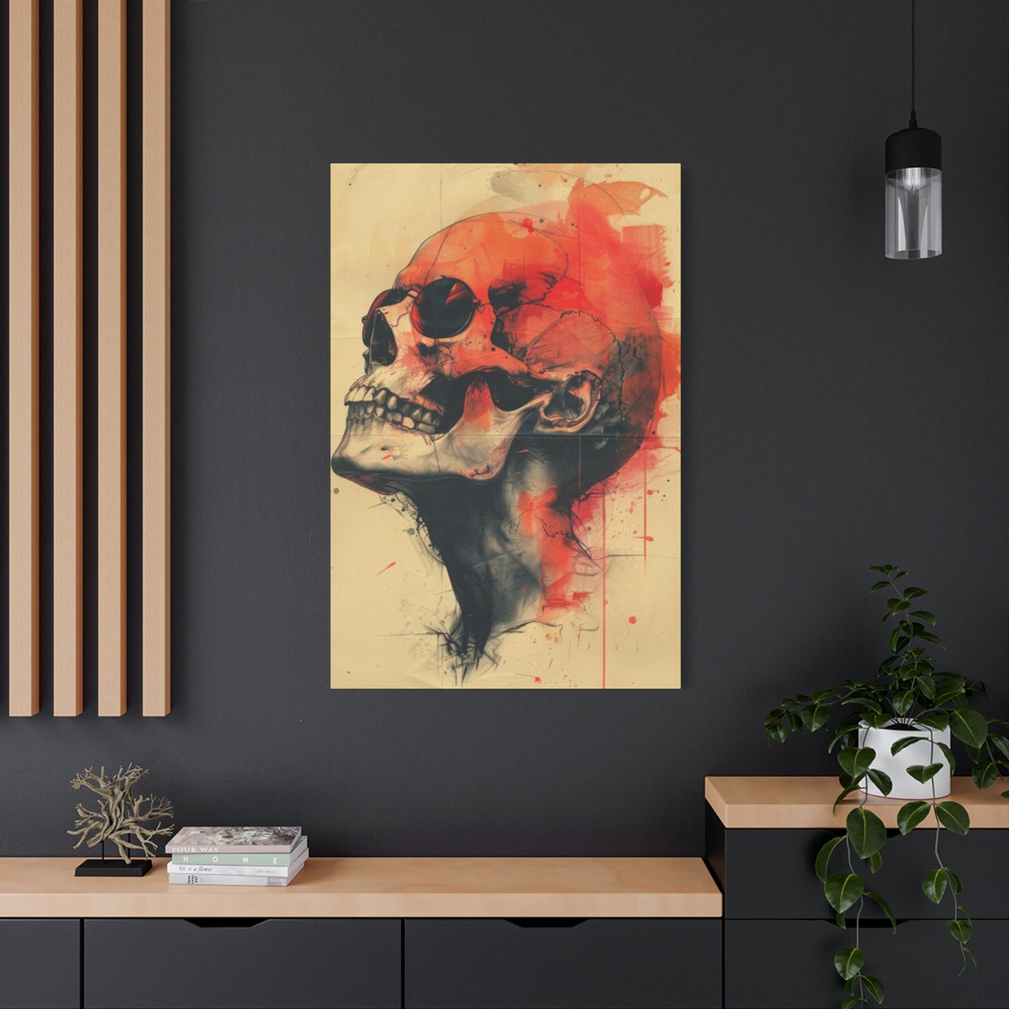 Red Skull Wall Art & Canvas Prints