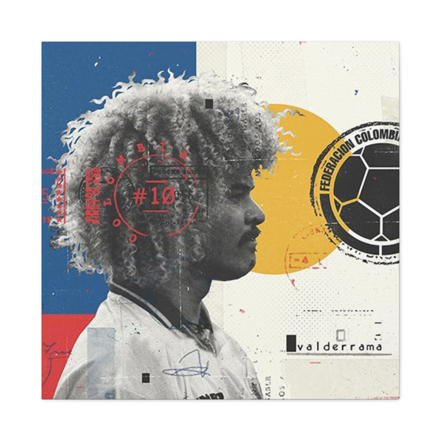 Football Player Abstract Wall Art & Canvas Prints