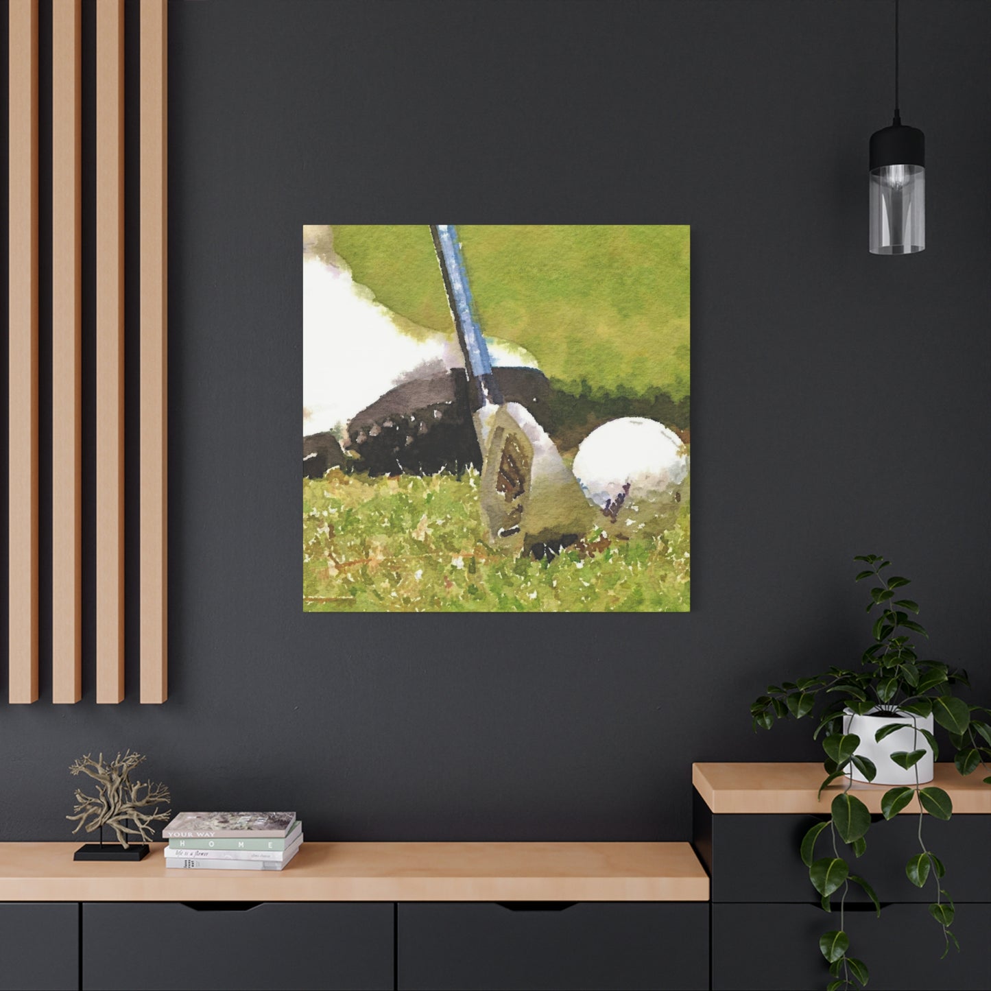 Golf Club Ball Closeup Wall Art & Canvas Prints