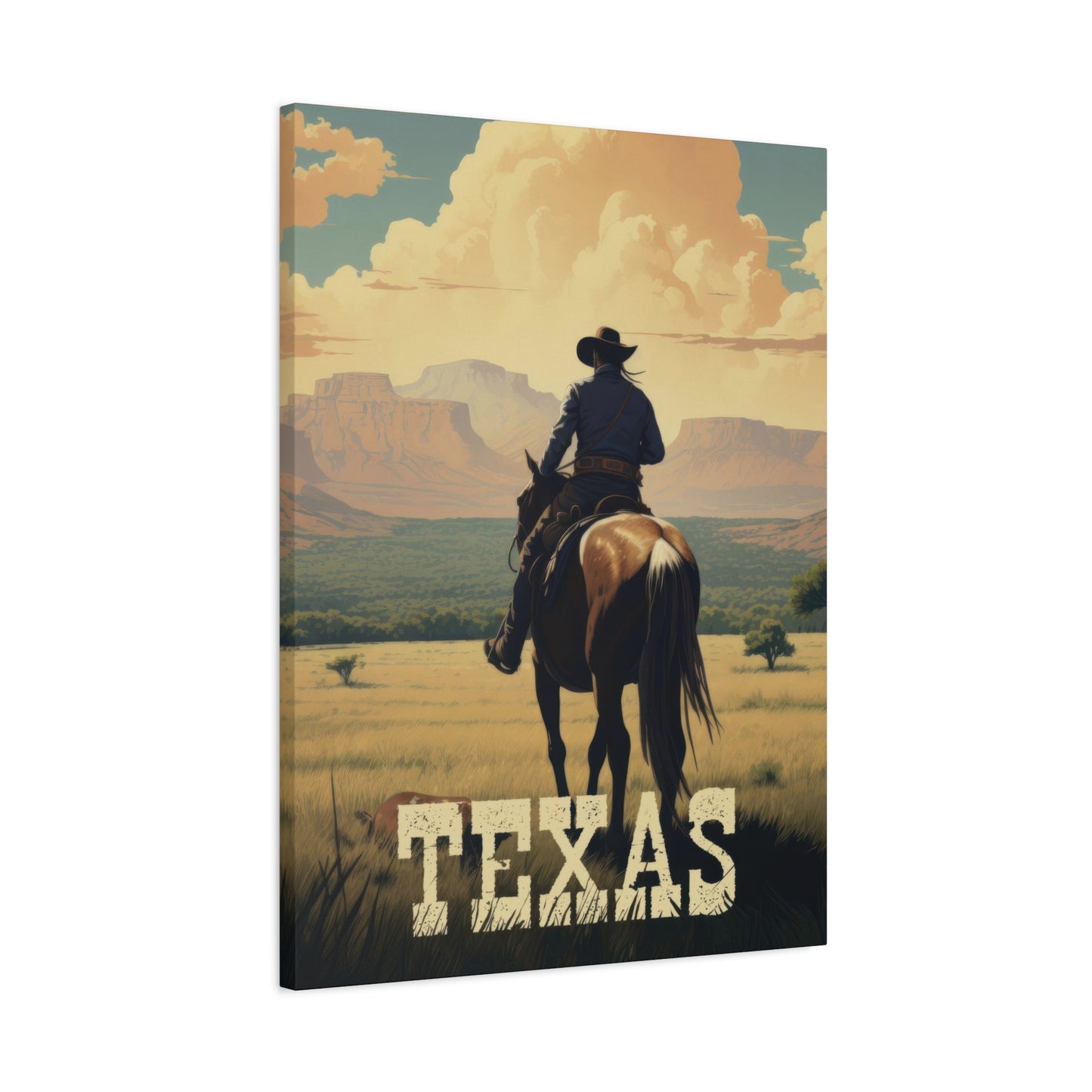 Cowboy Texas Poster Wall Art & Canvas Prints