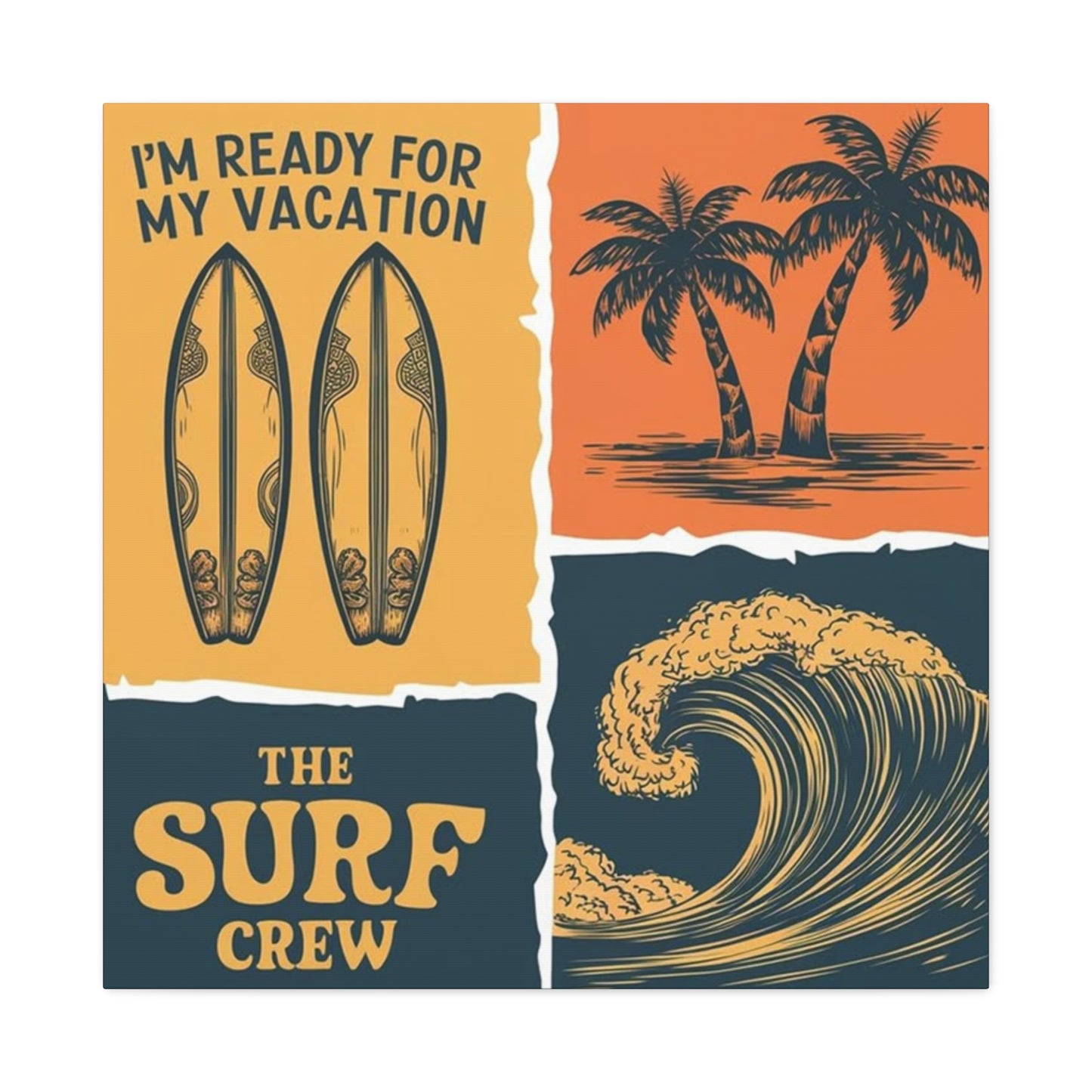 Surfing Poster Wall Art & Canvas Prints