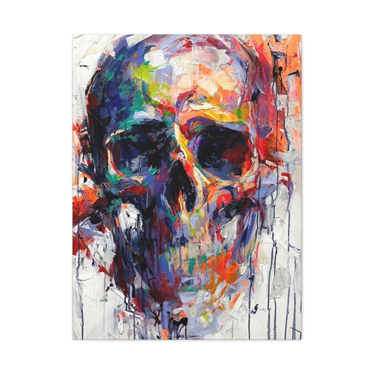 Colorful Skull Painting Wall Art & Canvas Prints