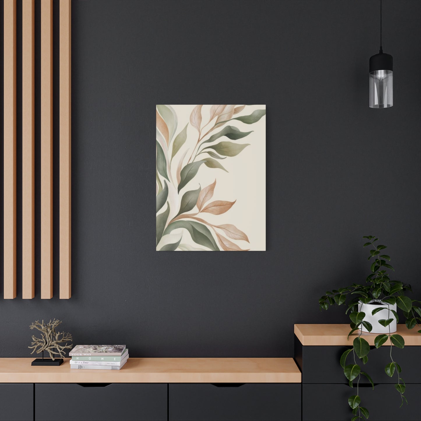 Plant Green Brown Earth Tones Wall Art & Canvas Prints