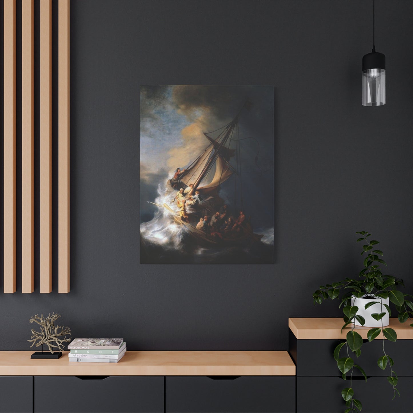 Derailing Ship Painting Wall Art & Canvas Prints