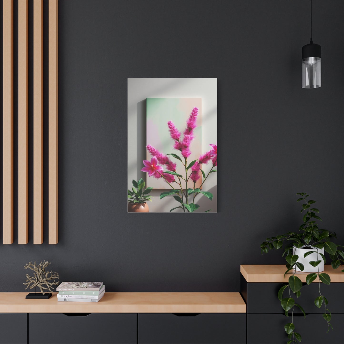 Supreme Green & Pink Canvas Art Collection Wall Art & Canvas Print