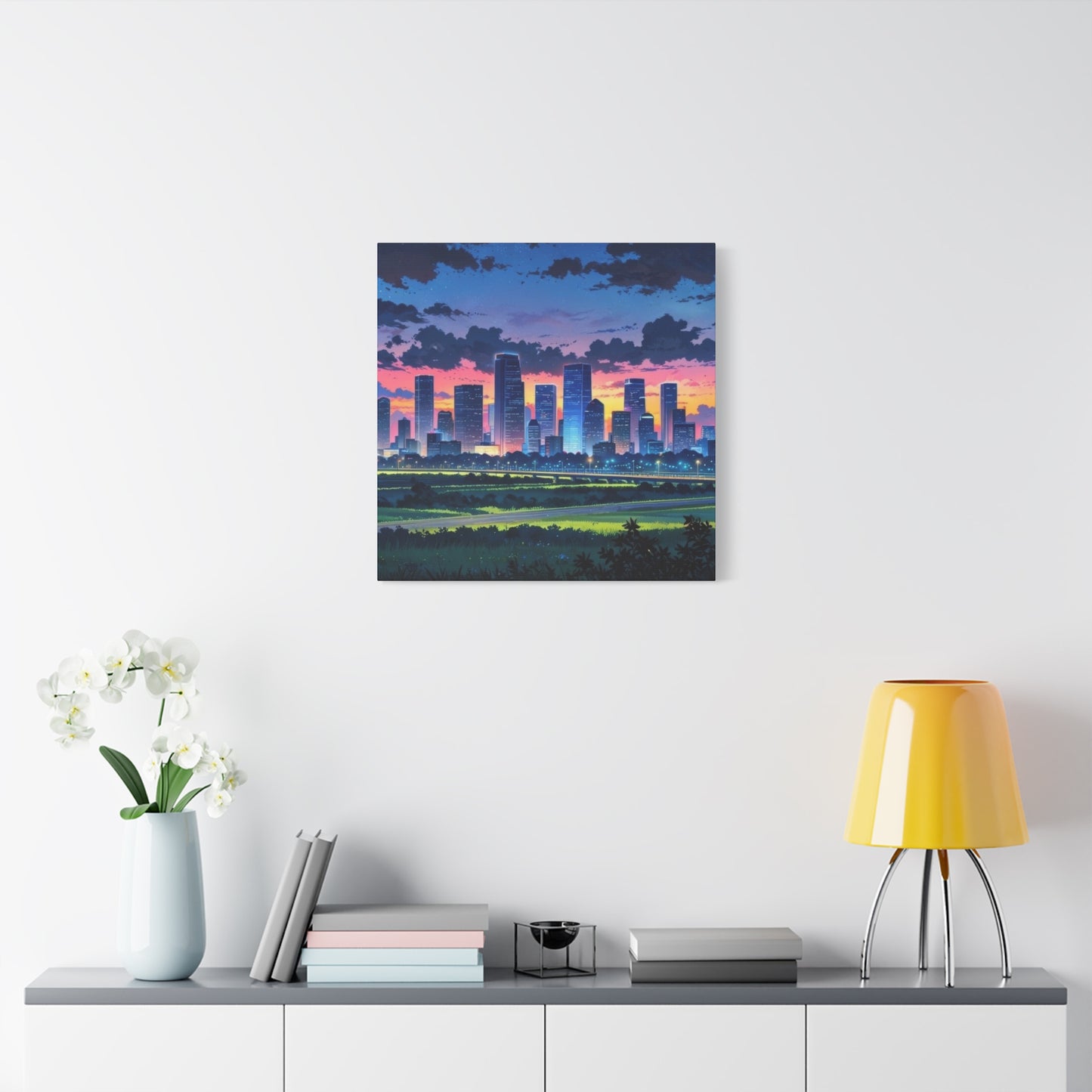 Houston Skyline Sunset Wall Art & Canvas Prints