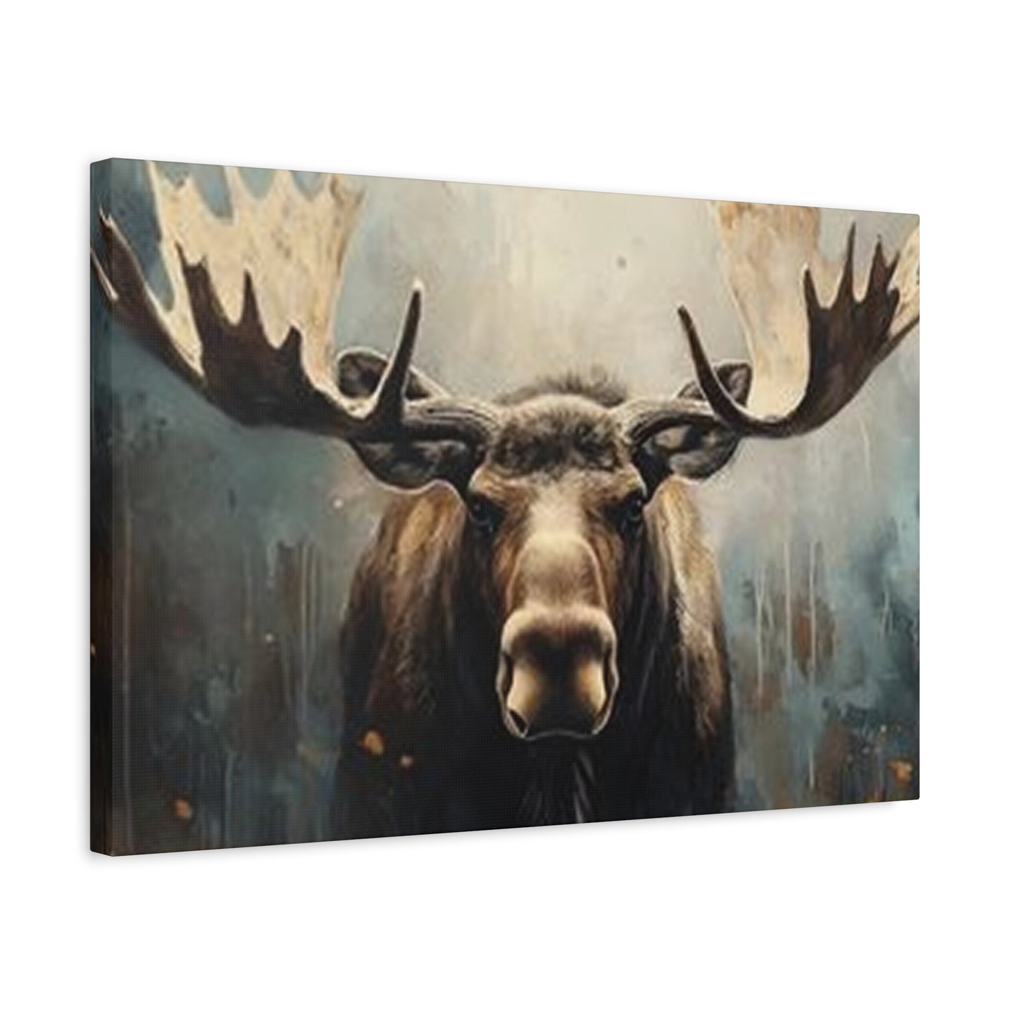 Large Moose Painting Wall Art & Canvas Prints