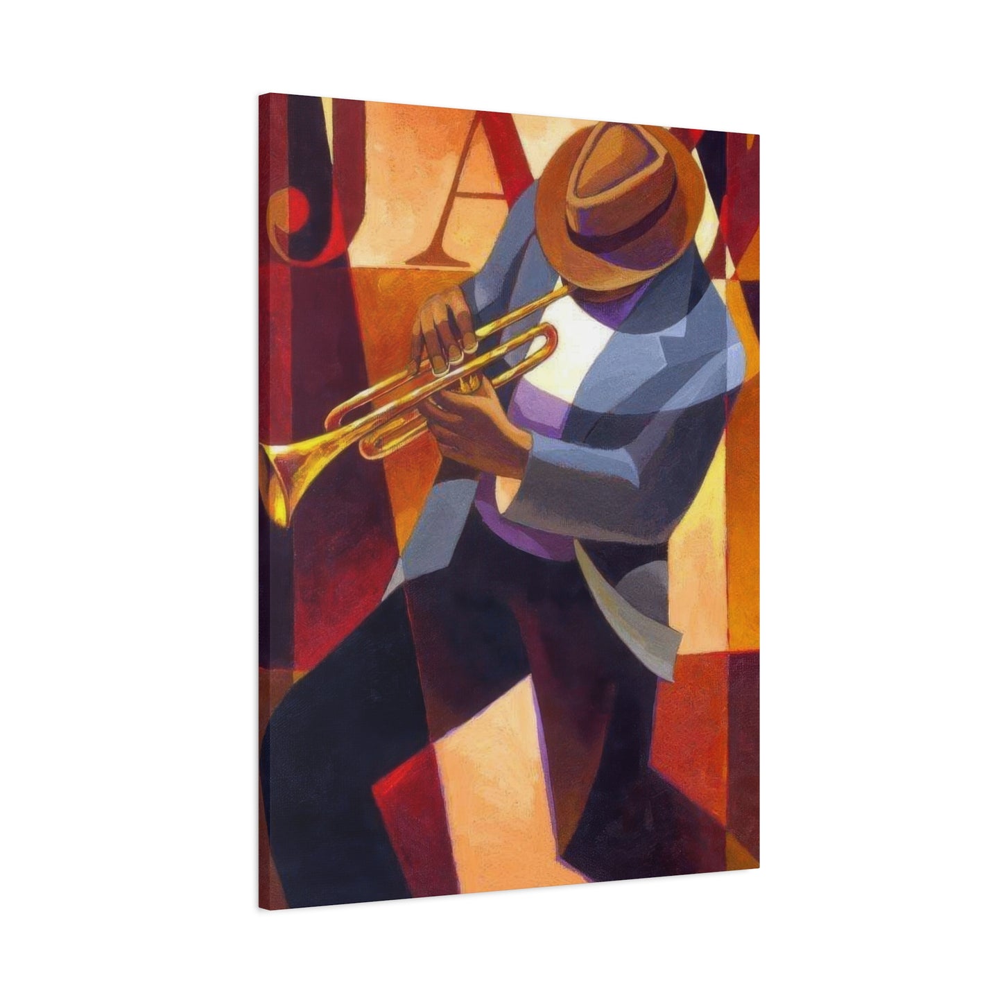 Man With Saxophone Deco Wall Art & Canvas Prints