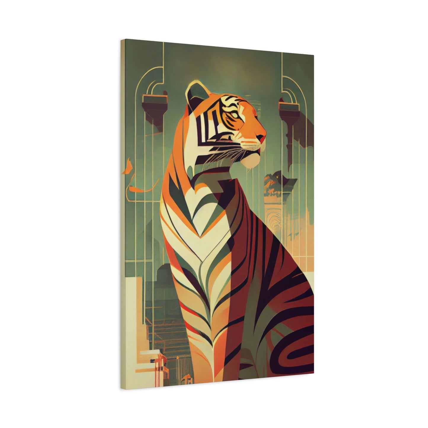Tiger Posing Portrait Deco Wall Art & Canvas Prints