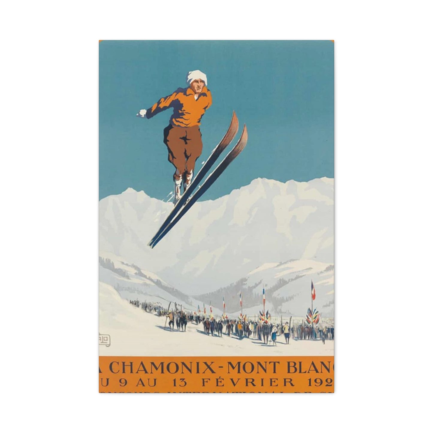 Skiing Competition Poster Wall Art & Canvas Prints