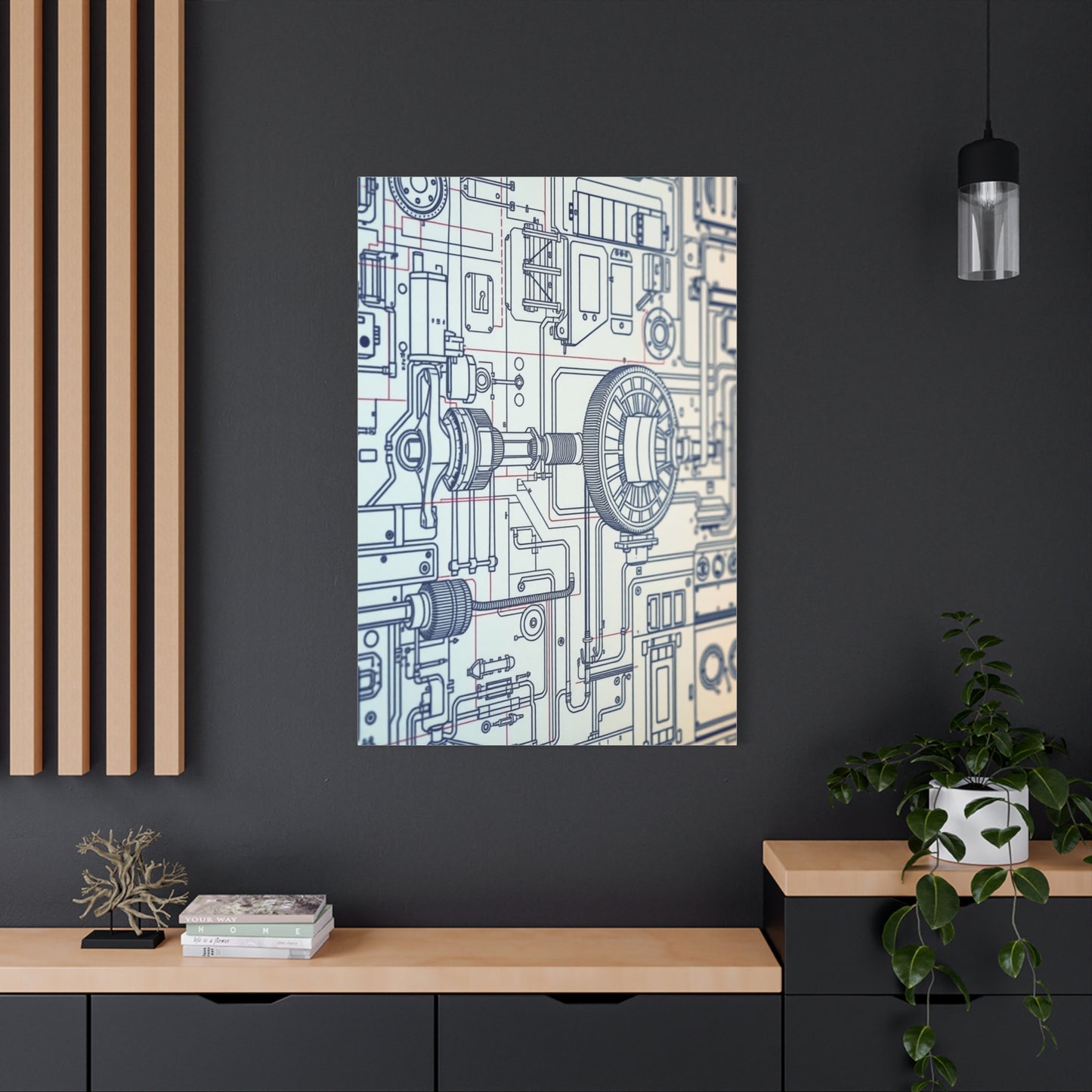 Elite Engineering & Machinery Blueprints Art Vision Wall Art & Canvas Print