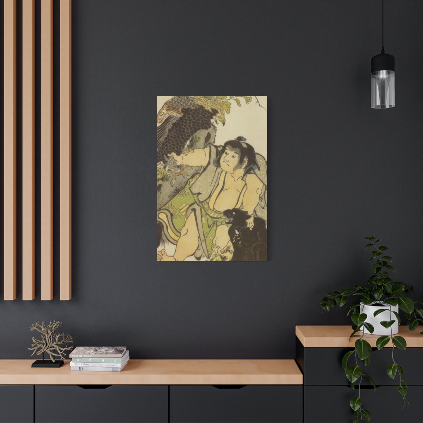 Katsushika Hokusai Kintaro And The Wild Animals Wall Art & Canvas Prints