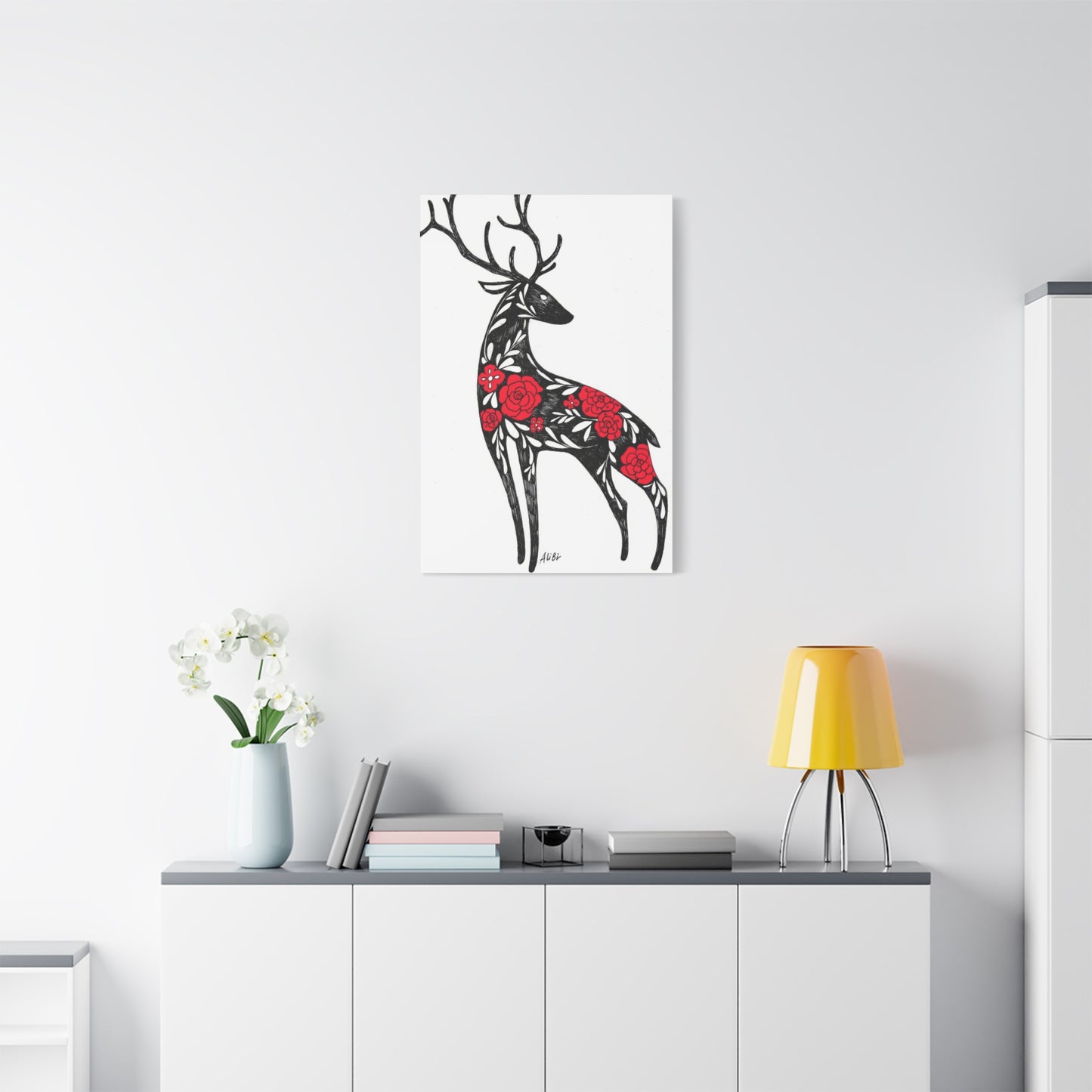 Deer Abstract Wall Art & Canvas Prints
