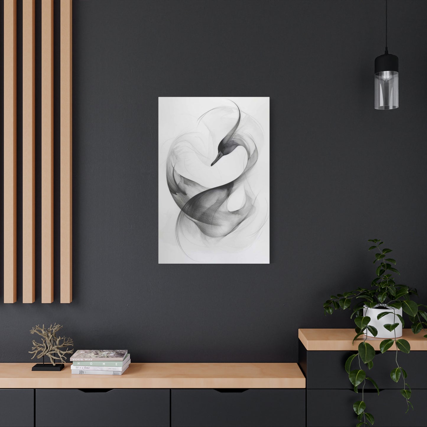 Swan Grey Wall Art & Canvas Prints