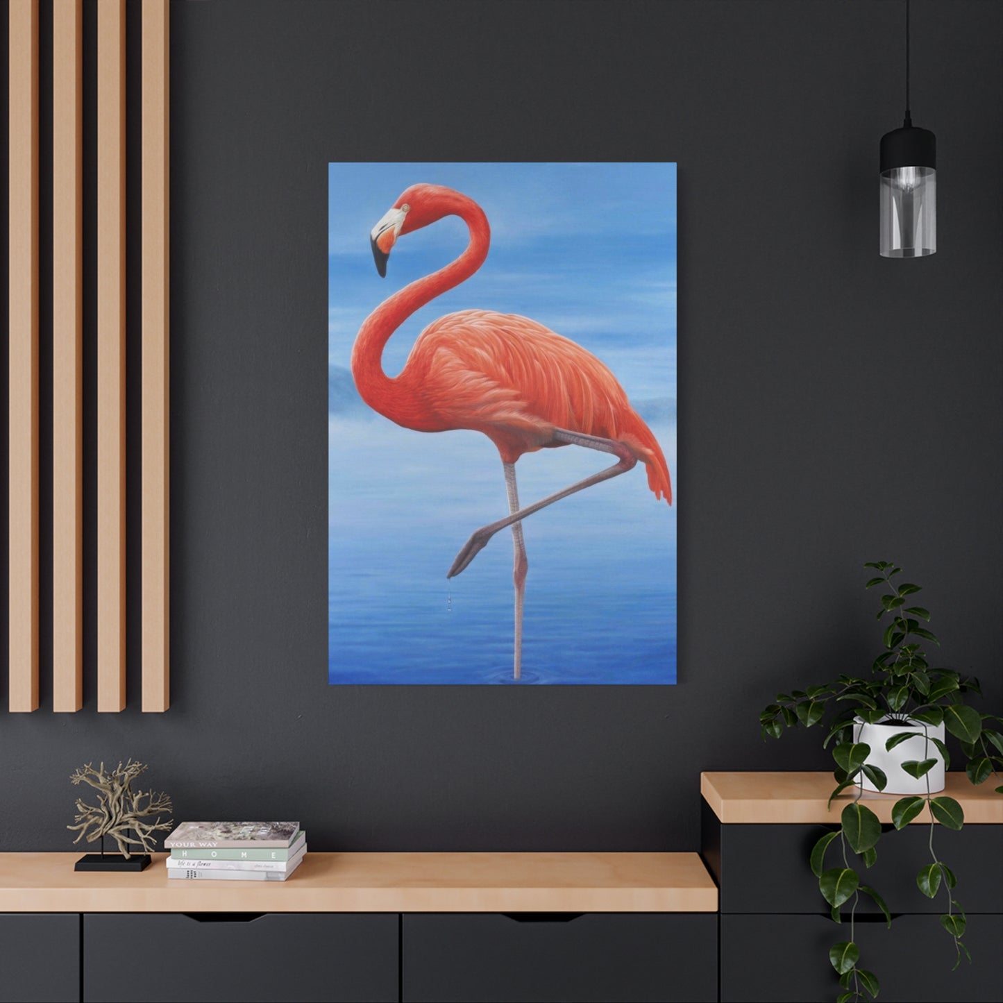 Flamingo Blue Water Wall Art & Canvas Prints