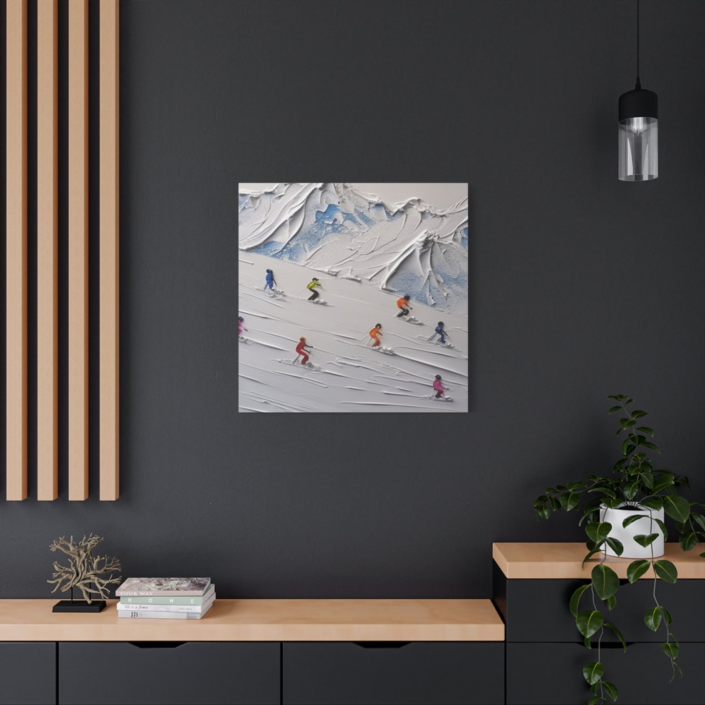 Skiing 3D Art Painting Wall Art & Canvas Prints
