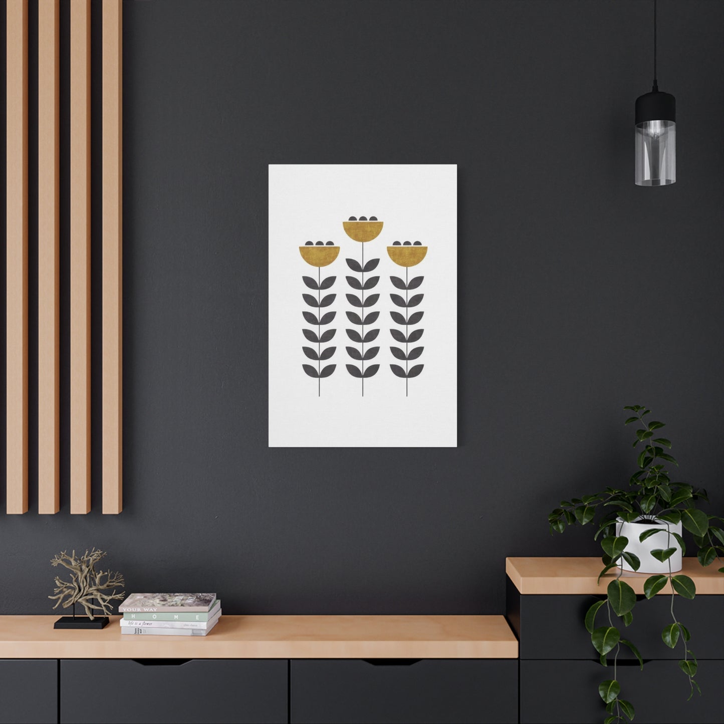 Geometric Flowers Wall Art & Canvas Prints