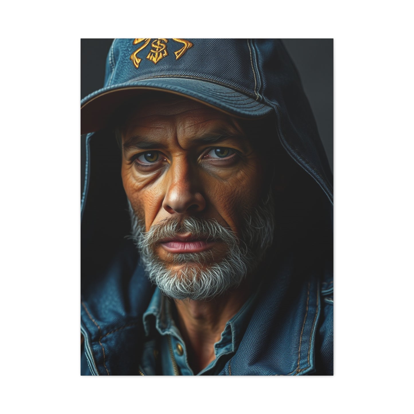 Denim and Leather Art Luxury Canvas Wall Art & Canvas Print