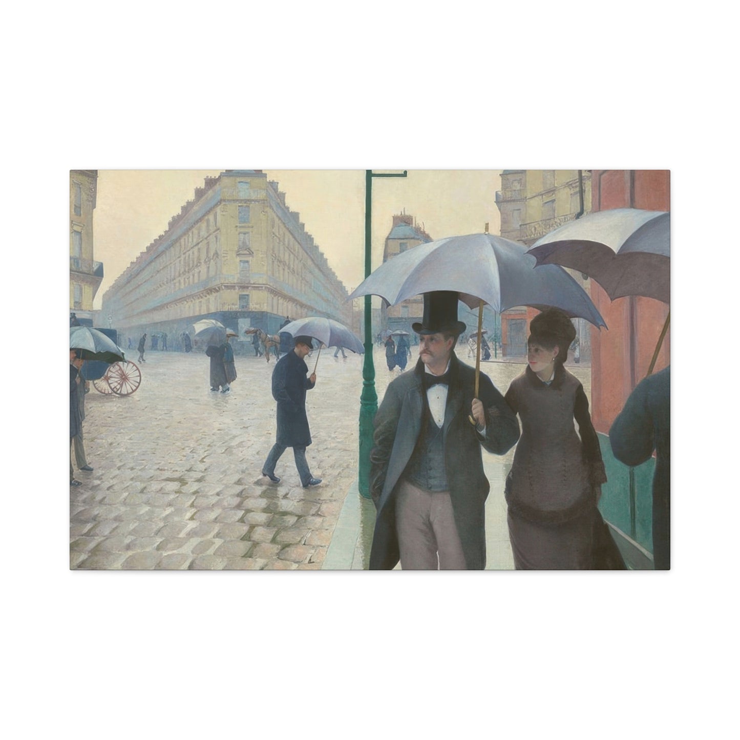 Paris Street Rainy Impression Wall Art & Canvas Prints