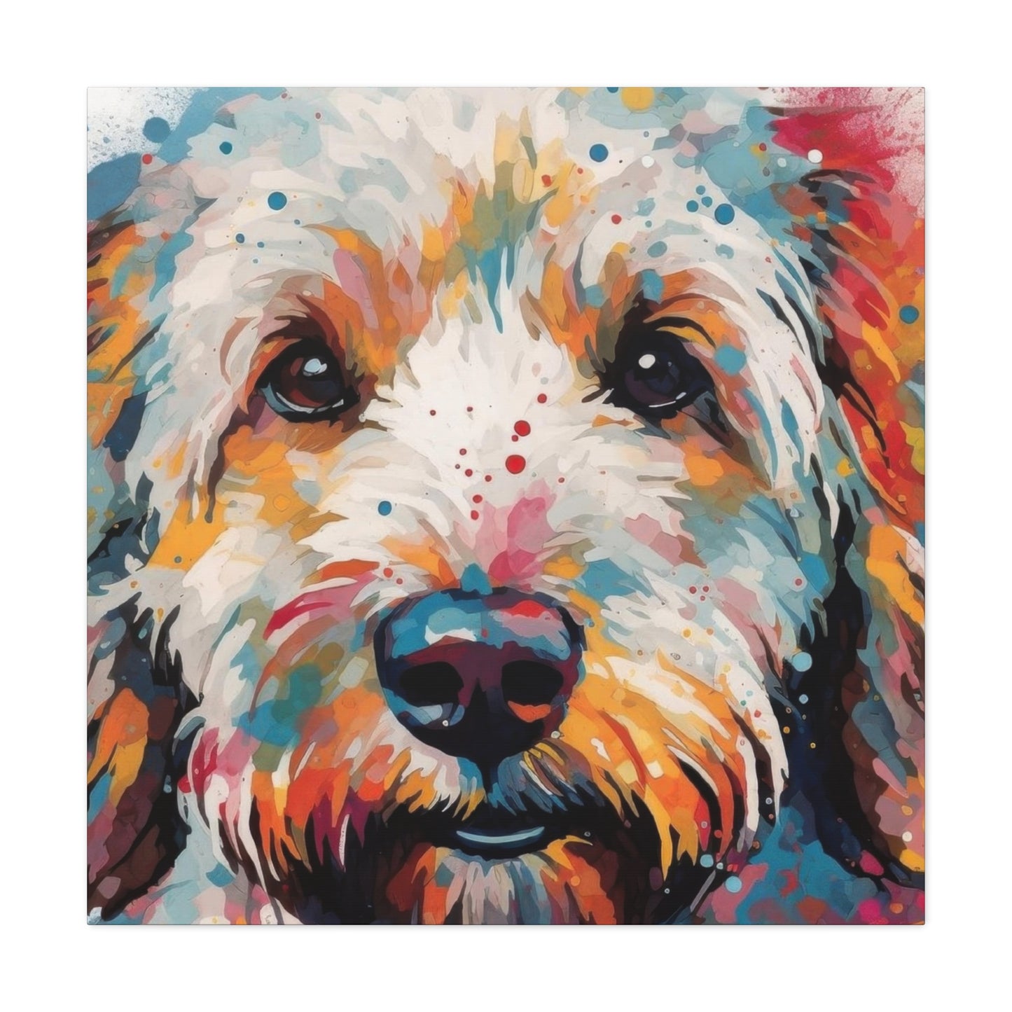 Labradoodle Colorful Wall Art & Canvas Prints
