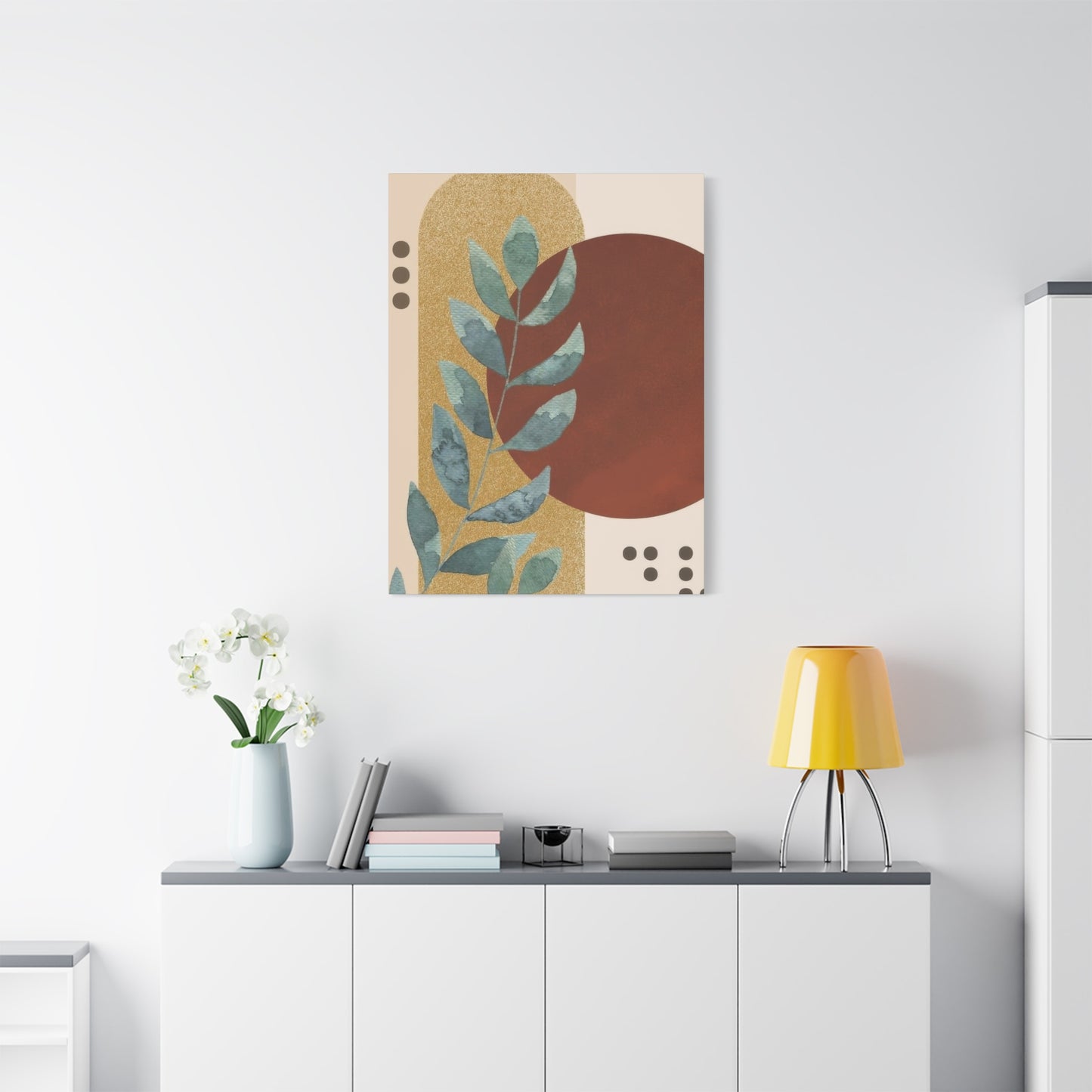 Abstract Plant Earth Tones Wall Art & Canvas Prints