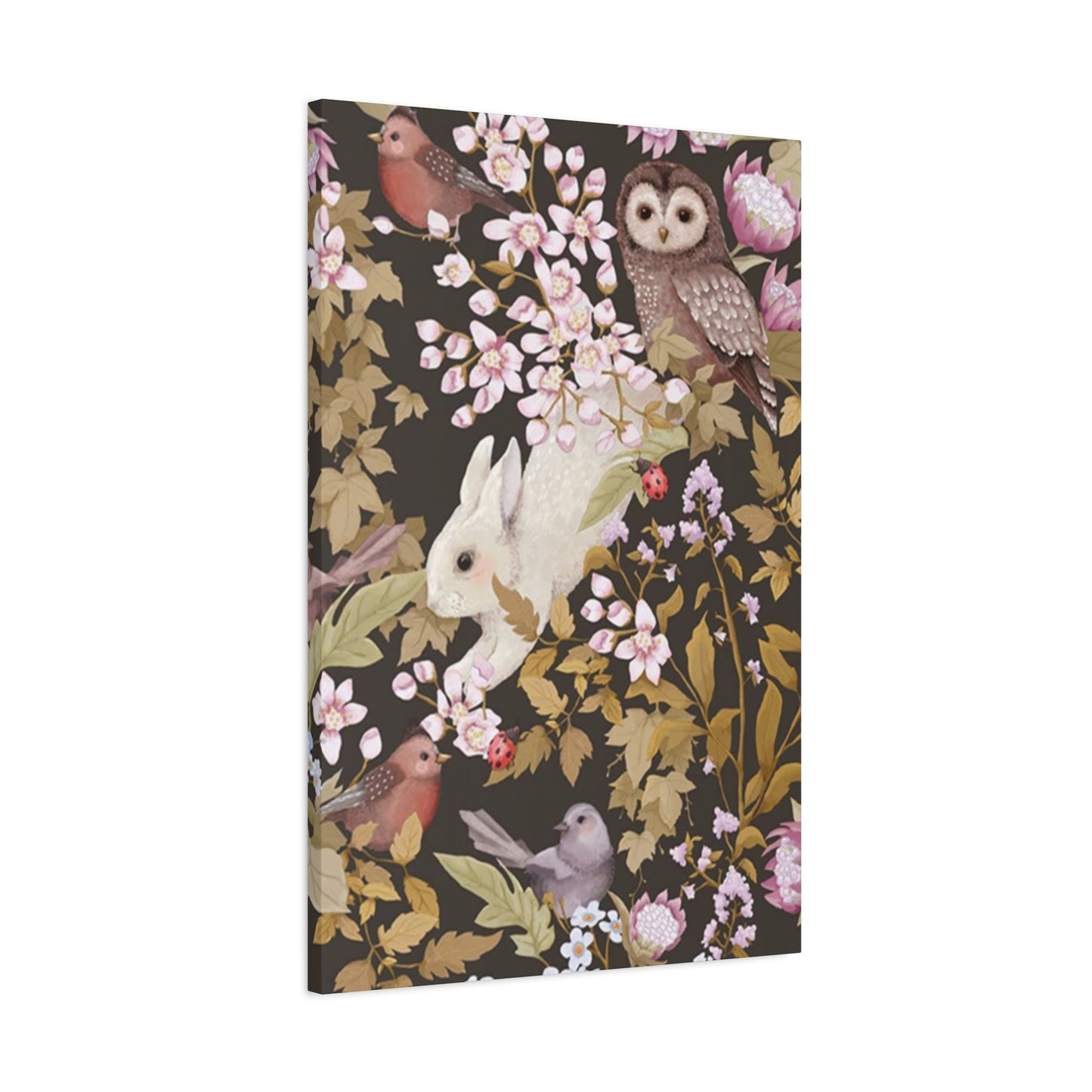 Rabbit With Birds Wall Art & Canvas Prints