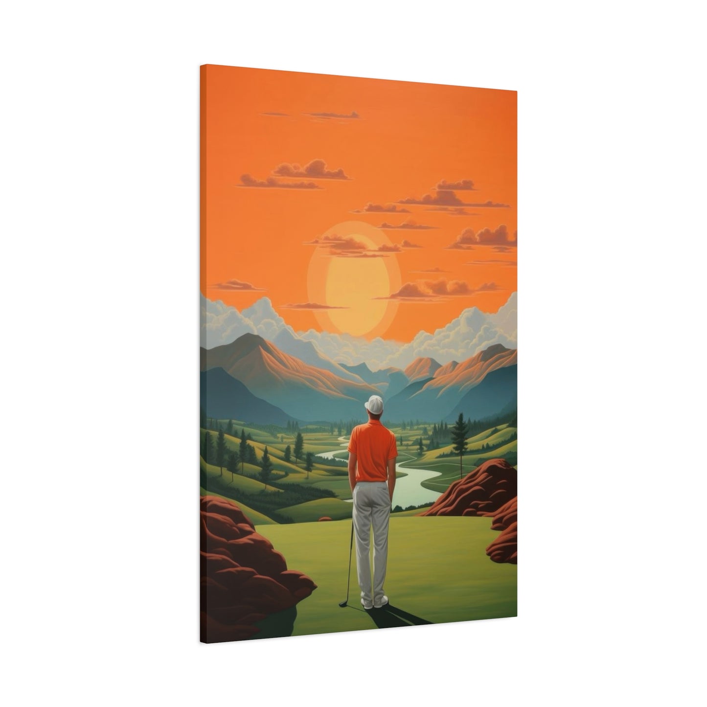 Golf At Sunset Wall Art & Canvas Prints