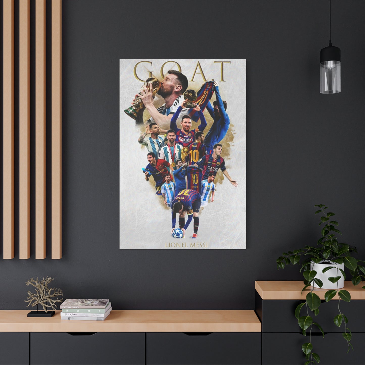 Leonel Messi The GOAT Wall Art & Canvas Prints